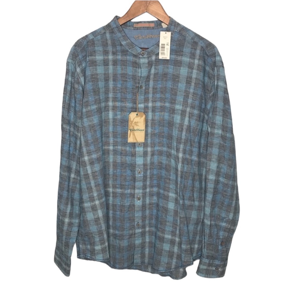 Roundtree & Yorke Caribbean linen blend shirt